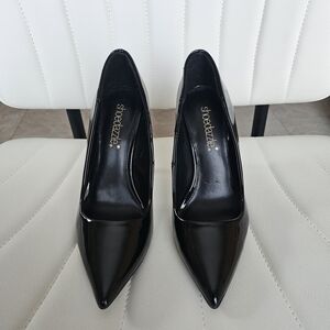 Shoe Dazzle Glossy Black Heels